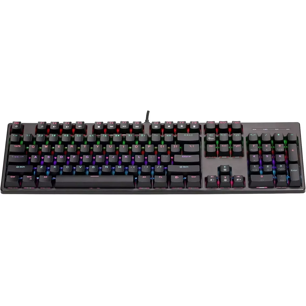 XTRIKE ME GK918 Gaming Mechanical Keyboard - Blue Switches - Rainbow LED Lighting