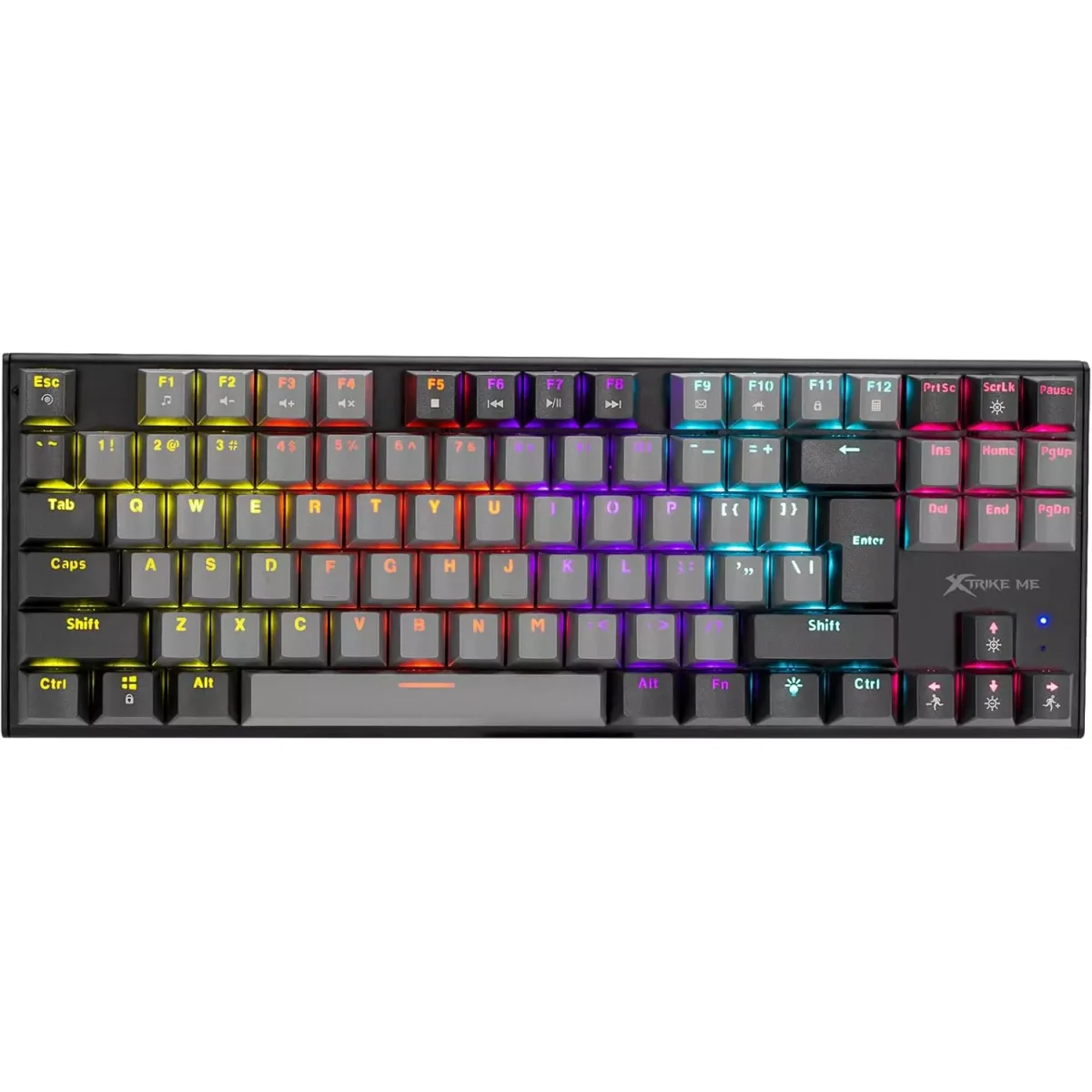 XTRIKE ME GK989A Gaming Mechanical Keyboard - Red Switches - Rainbow LED Lighting