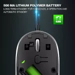 K-Snake BM800 Wireless, Bluetooth Rechargable Mouse - 1600 DPI Optical Sensor - Silent Clicks