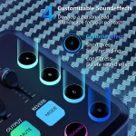 F11 Gaming Audio Mixer Interface, 48V Phantom Power