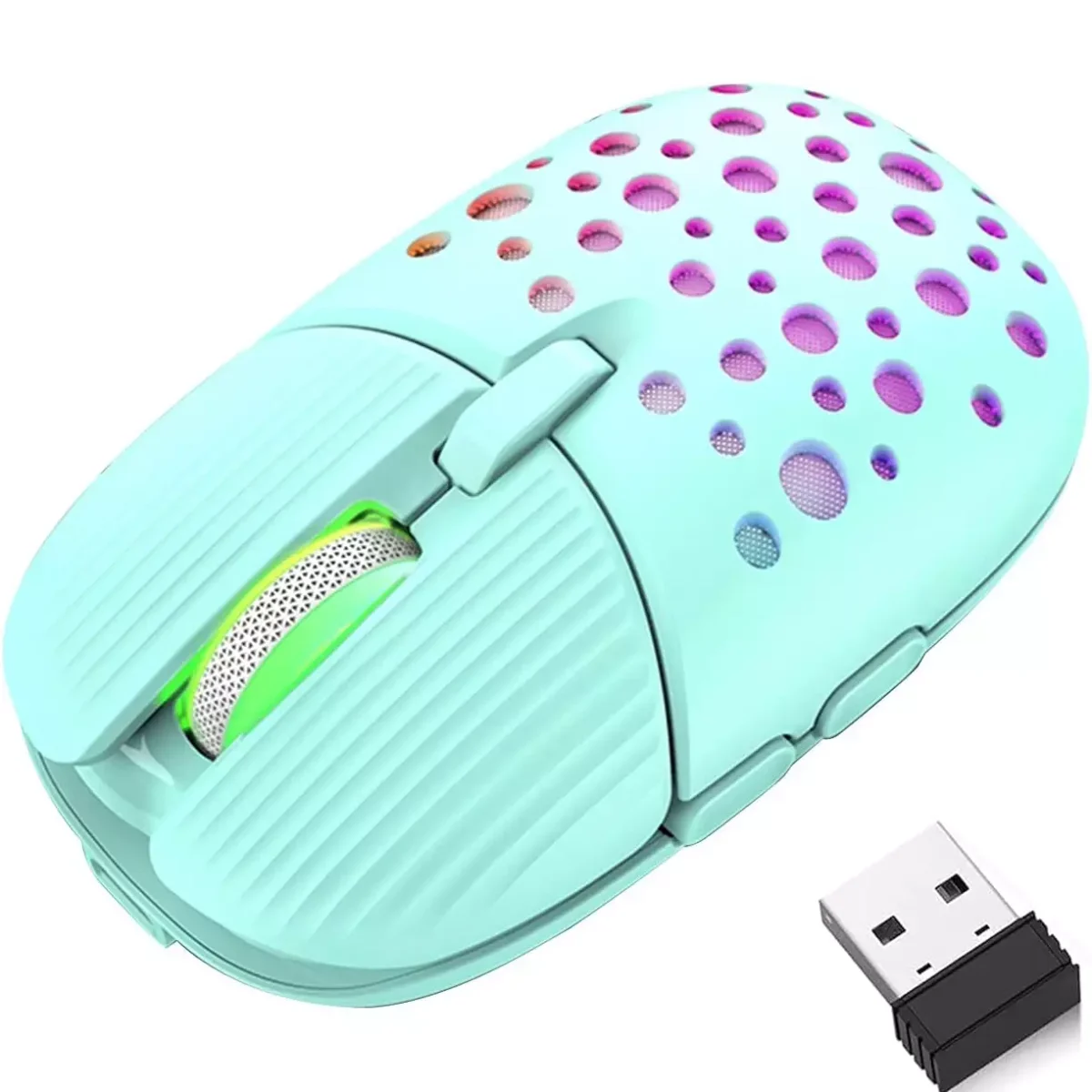 K-Snake BM900 Wireless Rechargable Mouse - 3200 DPI - Silent Clicks - 2 Side Buttons (Black)