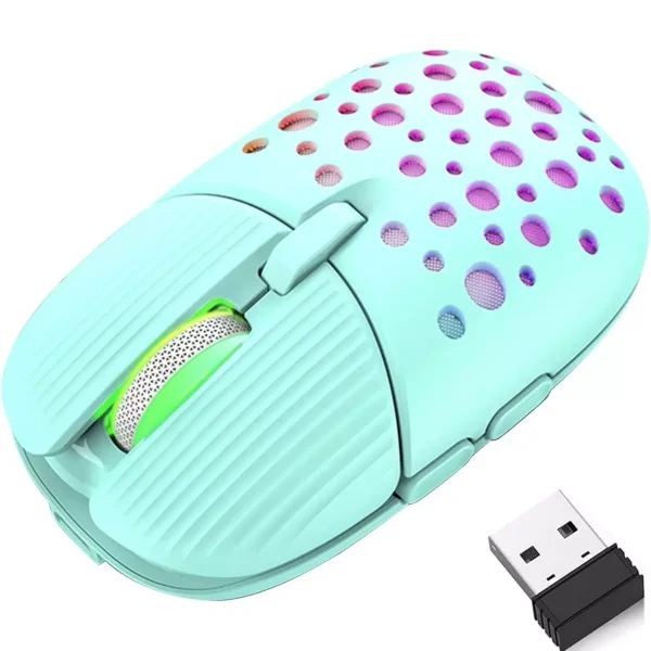 K-Snake BM900 Wireless Rechargable Mouse - 3200 DPI - Silent Clicks - 2 Side Buttons (Black)