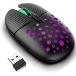 K-Snake BM900 Wireless Rechargable Mouse - 3200 DPI - Silent Clicks - 2 Side Buttons (Black)