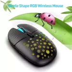 K-Snake BM900 Wireless Rechargable Mouse - 3200 DPI - Silent Clicks - 2 Side Buttons (Black)