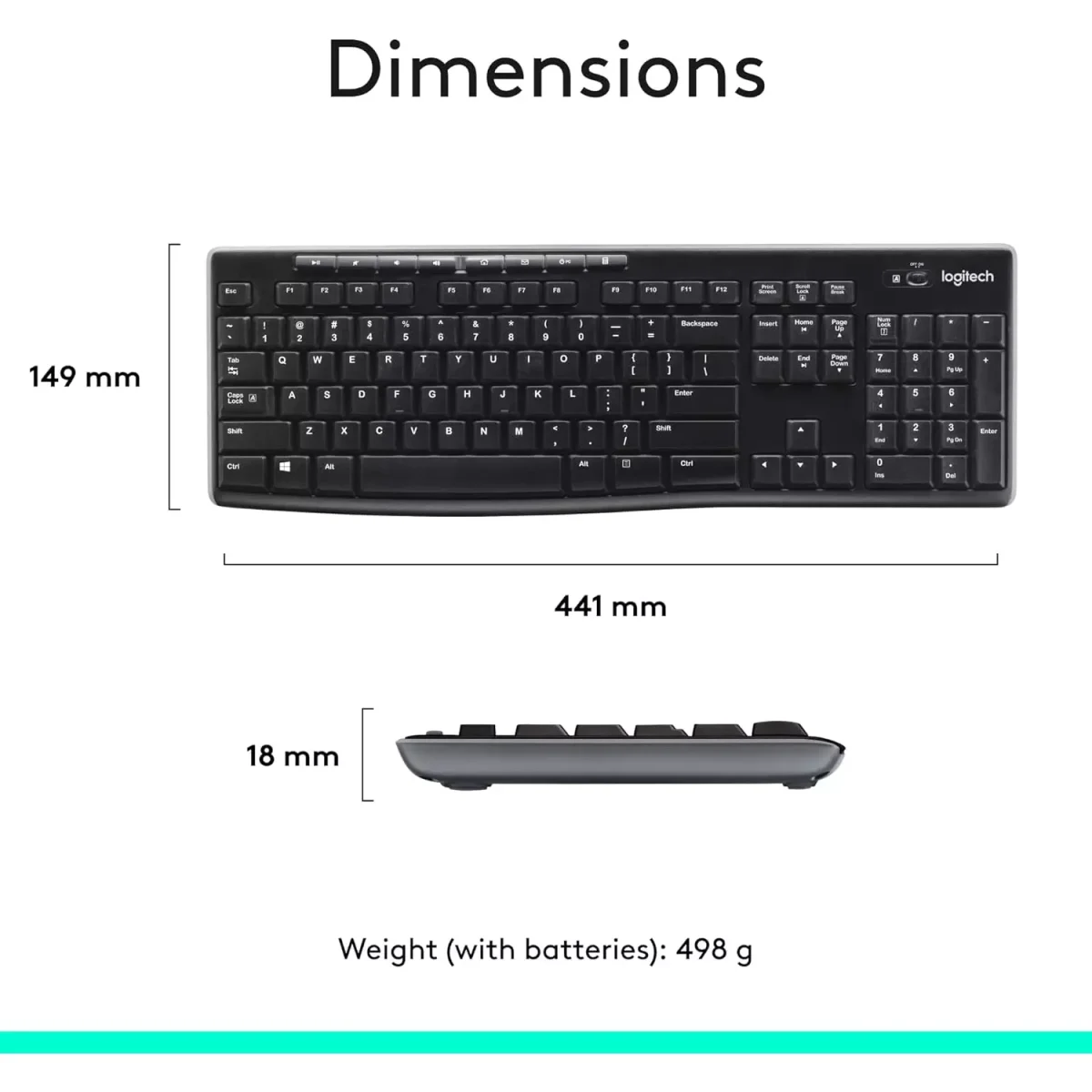 LOGITECH MK270 WIRELESS COMBO (Arabic)