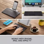 Logitech Keys-To-Go Wireless Bluetooth Keyboard For iPhone, iPad, Smartphone, Tablet, Windows, Apple TV