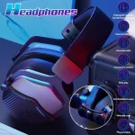 Machenike GH601 USB RGB Gaming Headset - 7.1 Surround Sound With Software