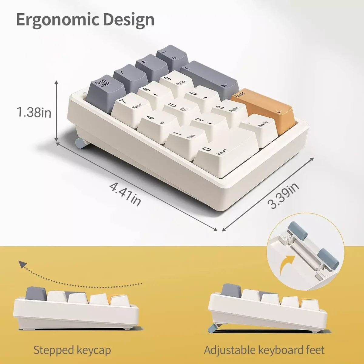 Magicforce MF17 RGB Mechanical Number Pad, Brown Switch Hot-Swappable