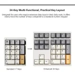 Magicforce MF34 RGB Mechanical Number Pad, Brown Switch Hot-Swappable