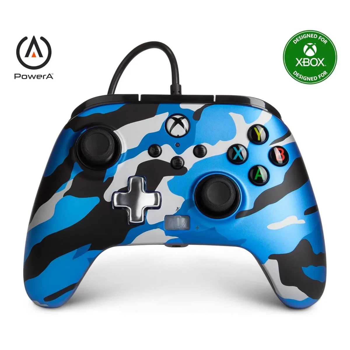 PowerA Enhanced Wired Gamepad For Xbox Series X|S, One Windows 10/11 (Army Blue)