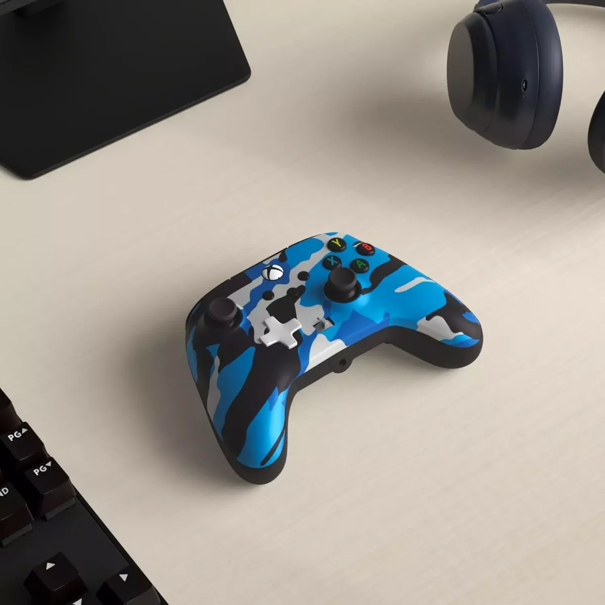 PowerA Enhanced Wired Gamepad For Xbox Series X|S, One Windows 10/11 (Army Blue)