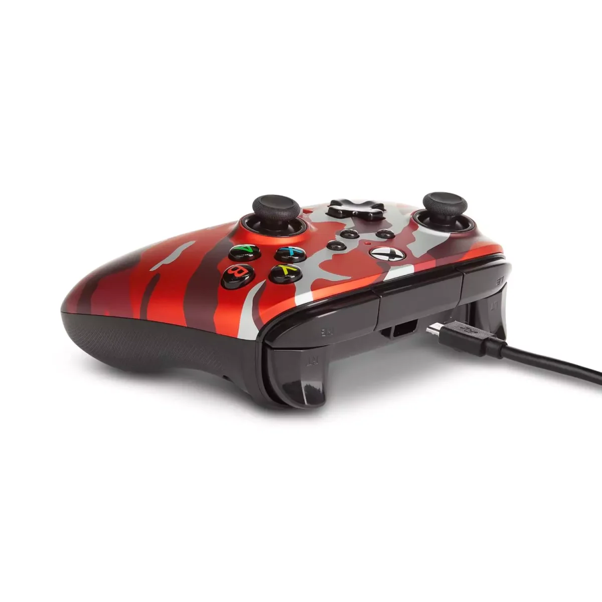 PowerA Enhanced Wired Gamepad For Xbox Series X|S, One Windows 10/11 (Army Red)