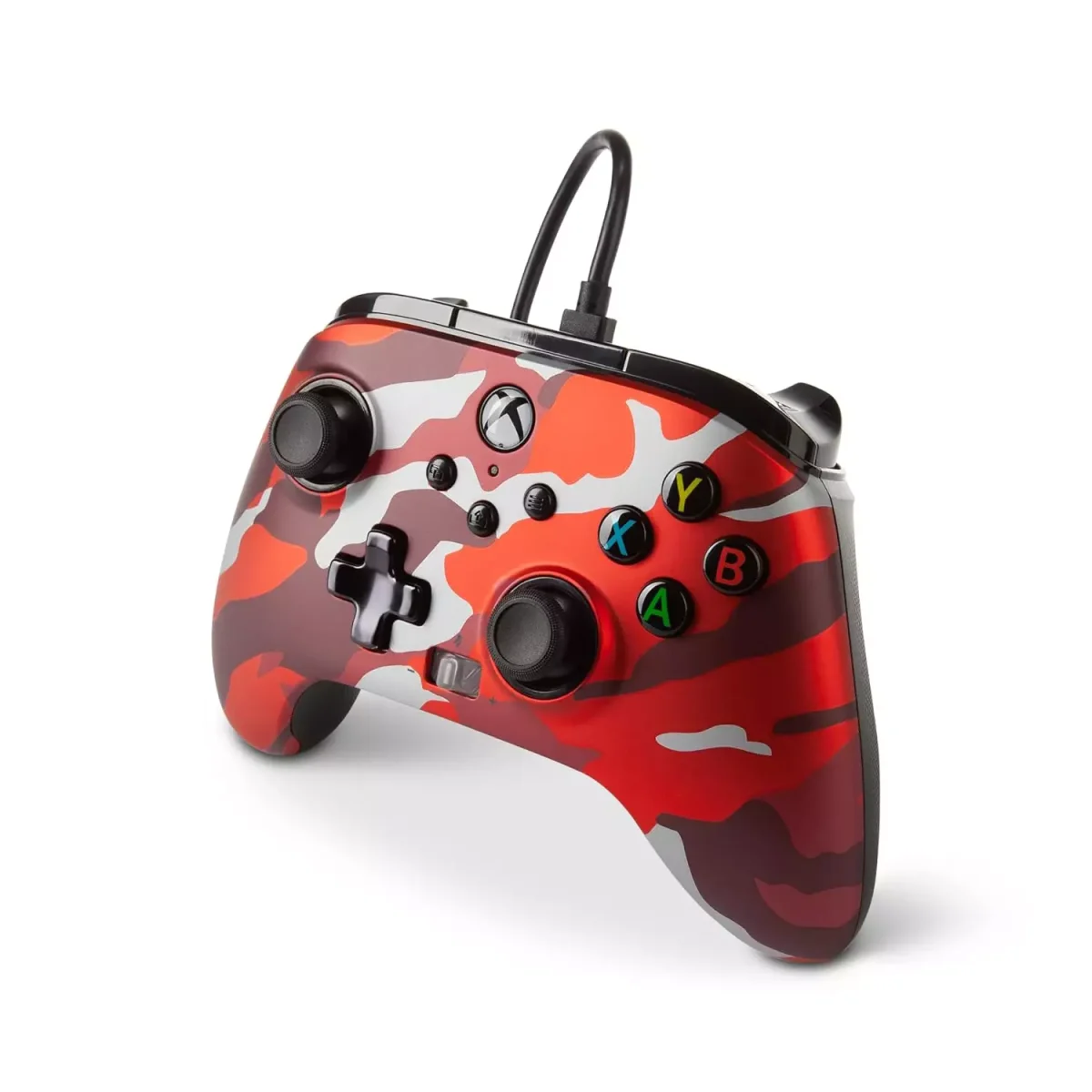 PowerA Enhanced Wired Gamepad For Xbox Series X|S, One Windows 10/11 (Army Red)