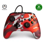PowerA Enhanced Wired Gamepad For Xbox Series X|S, One Windows 10/11 (Army Red)
