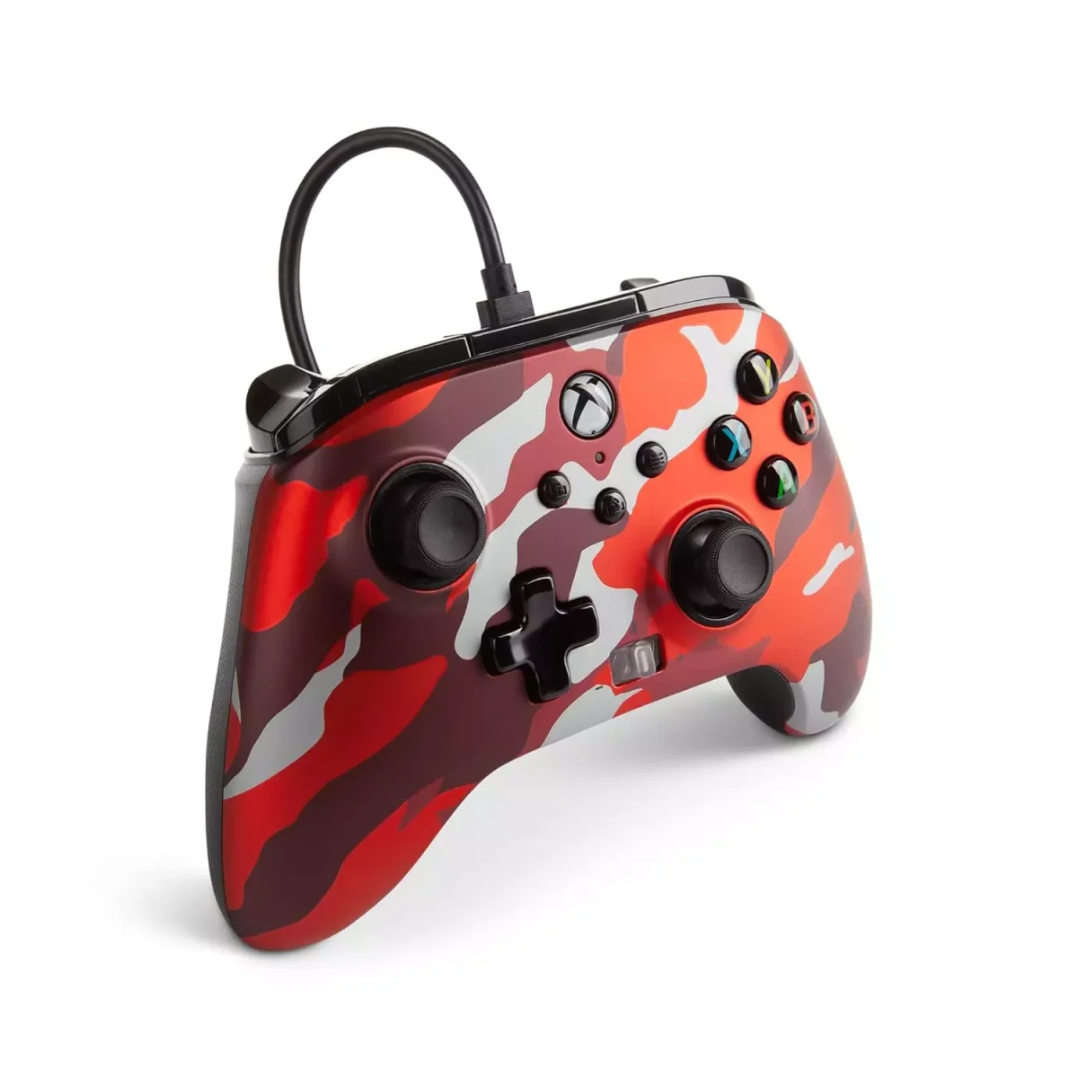 PowerA Enhanced Wired Gamepad For Xbox Series X|S, One Windows 10/11 (Army Red)