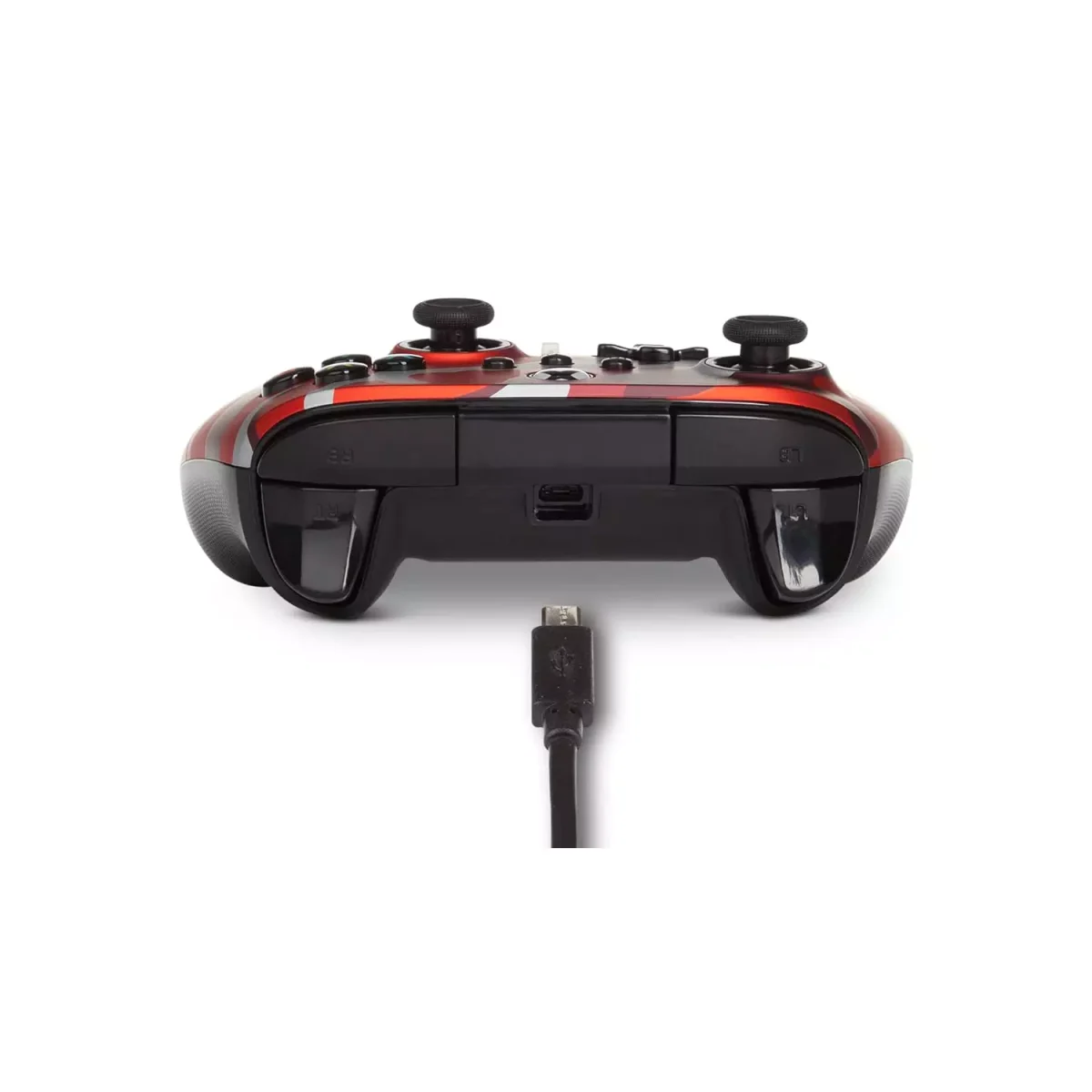 PowerA Enhanced Wired Gamepad For Xbox Series X|S, One Windows 10/11 (Army Red)