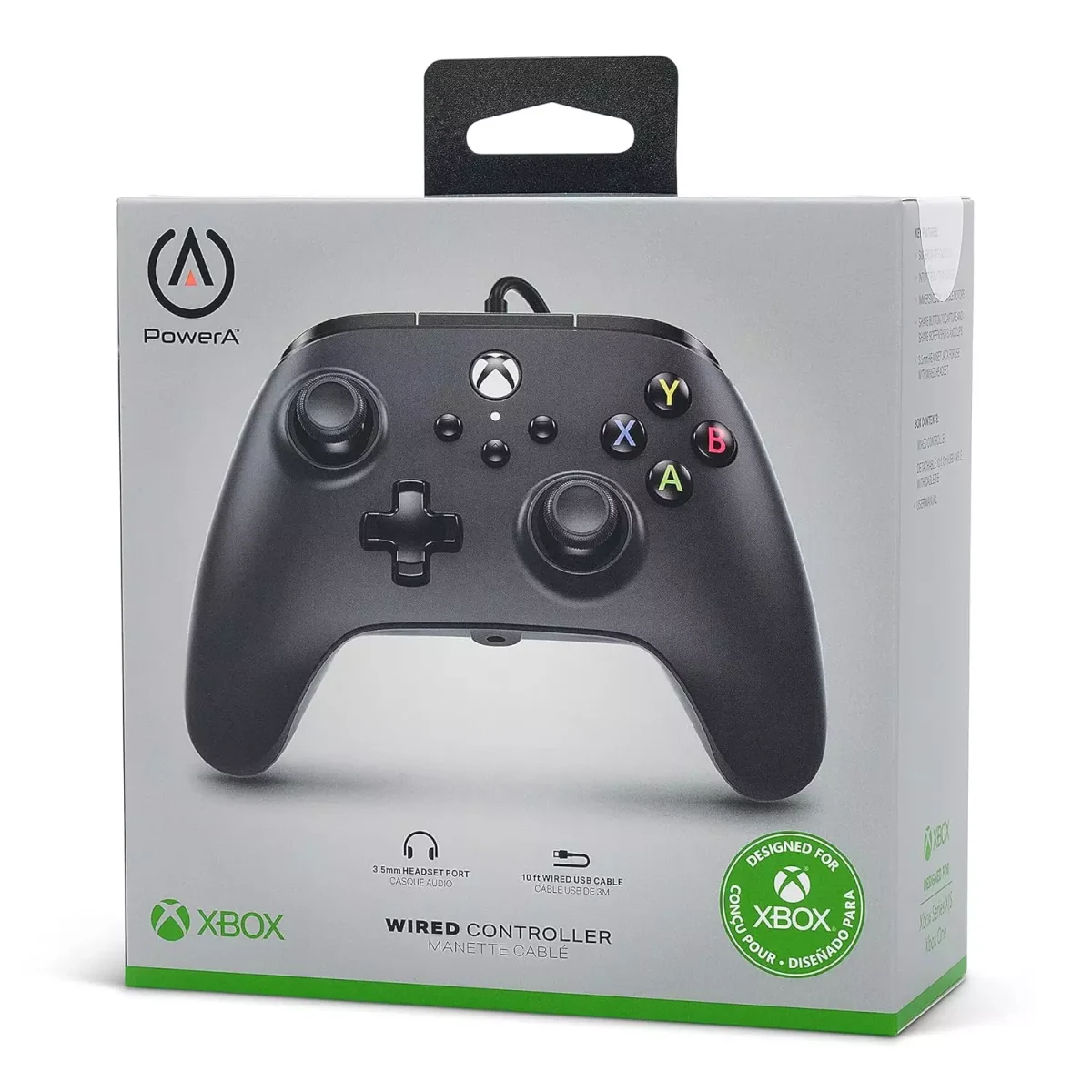 PowerA Wired Gamepad For Xbox Series X|S, One Windows 10/11 (Black)