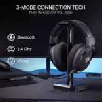Redragon H858 3-Mode Wireless Gaming Headset, 7.1 Surround Sound, 53 mm Drivers
