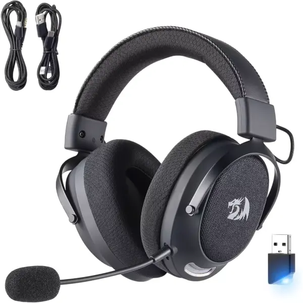 Redragon H858 3-Mode Wireless Gaming Headset, 7.1 Surround Sound, 53 mm Drivers