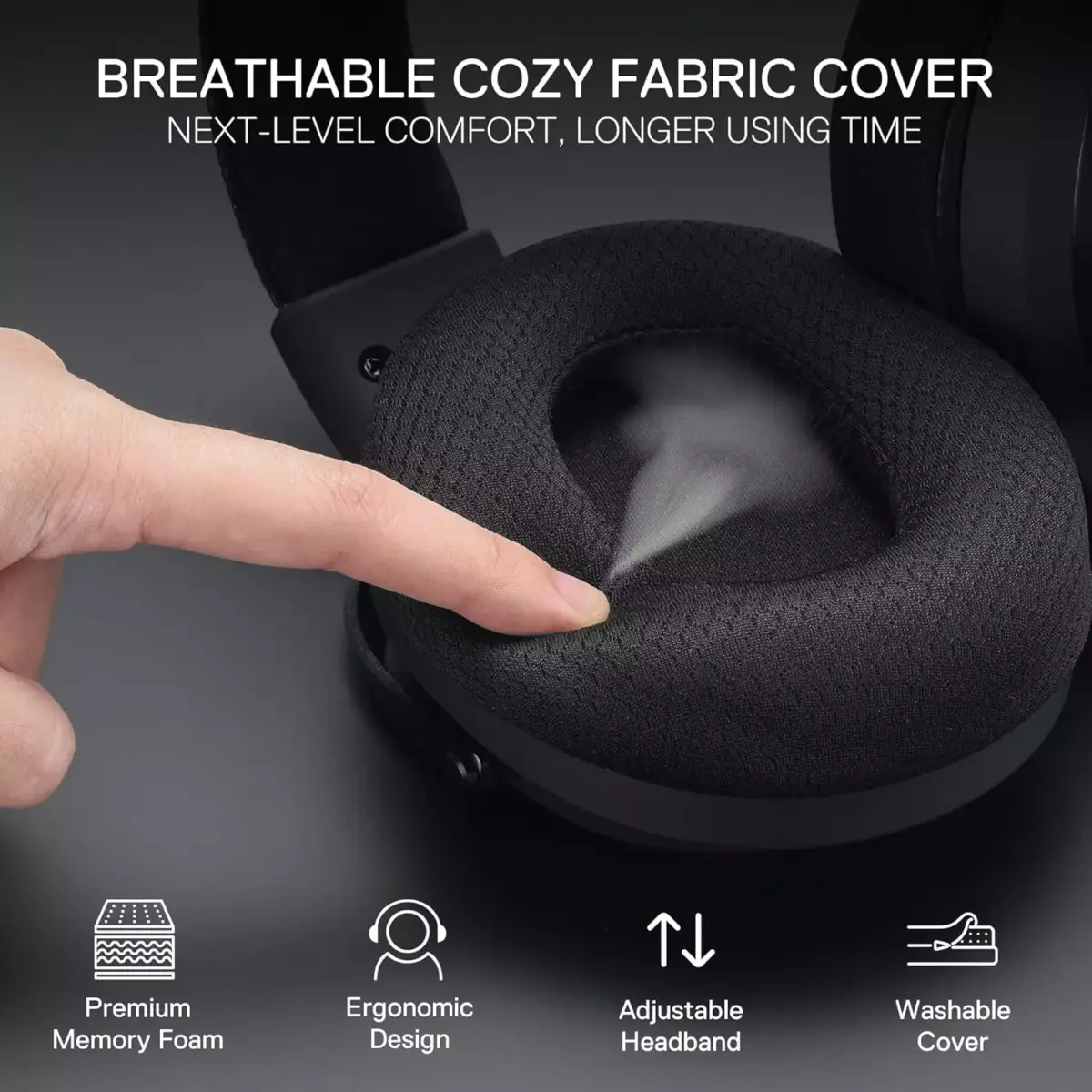 Redragon H858 3-Mode Wireless Gaming Headset, 7.1 Surround Sound, 53 mm Drivers