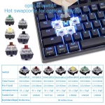 SKYLOONG GK87 RGB Gaming Keyboard - Optical Yellow Switch - Hot Swappable