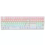 SKYLOONG GK108 RGB Mechanical Gaming Keyboard - Red Switch Hot Swappable (White)