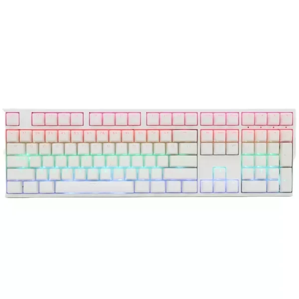 SKYLOONG GK108 RGB Mechanical Gaming Keyboard - Red Switch Hot Swappable (White)