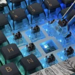 SKYLOONG GK75S Wireless,Bluetooth & Wired RGB Gaming Mechanical Keyboard - Gateron Red Switch Hot Swappable (Dark Fairy Tale)