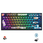 SKYLOONG GK75S Wireless,Bluetooth & Wired RGB Gaming Mechanical Keyboard - Gateron Red Switch Hot Swappable (Dark Fairy Tale)