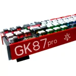 SKYLOONG GK87 PRO Lite RGB Gaming Mechanical Keyboard - Three Mode Wireless,Bluetooth & Wired - Gateron Red Switch - Hot Swappable (Spartan)