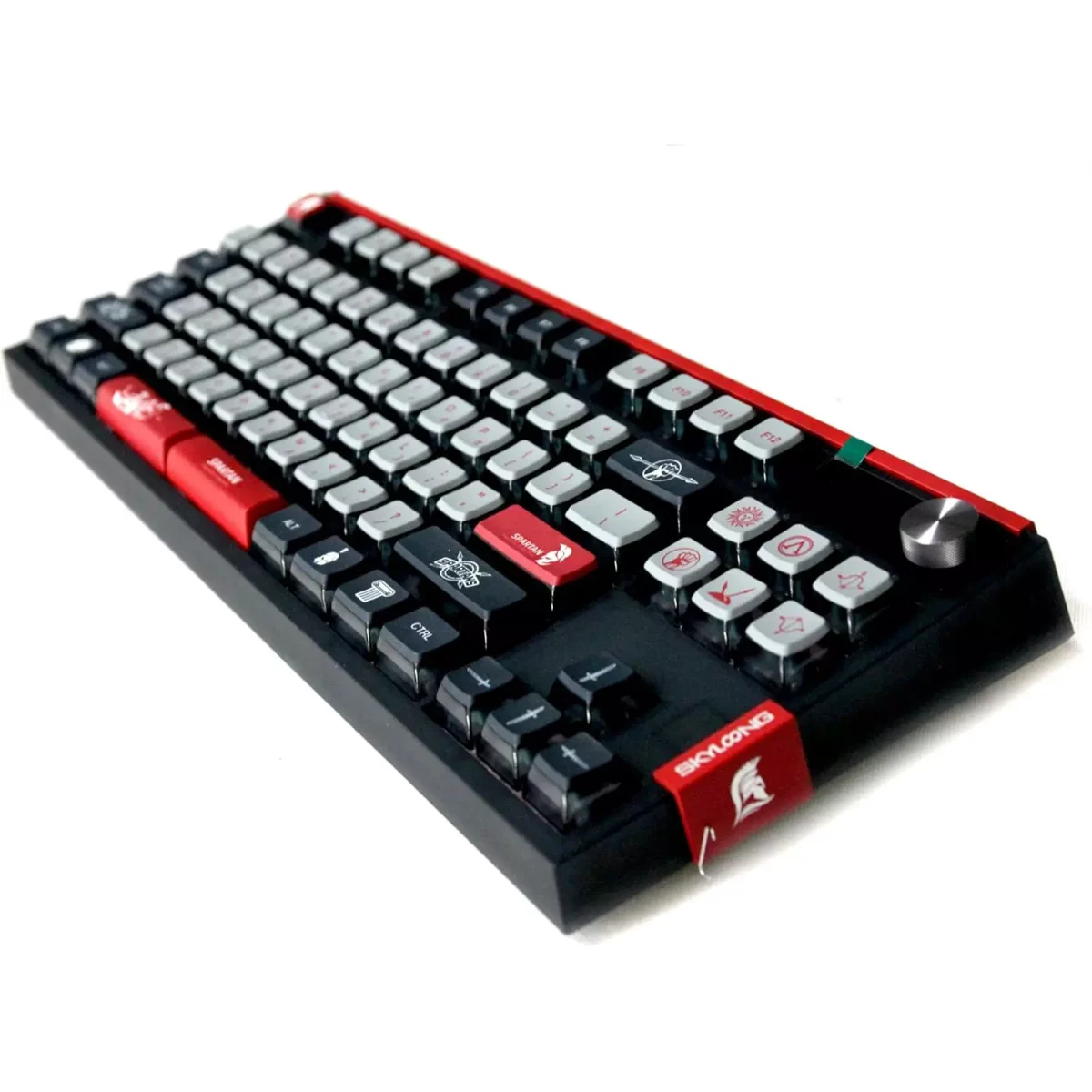 SKYLOONG GK87 PRO Lite RGB Gaming Mechanical Keyboard - Three Mode Wireless,Bluetooth & Wired - Gateron Red Switch - Hot Swappable (Spartan)