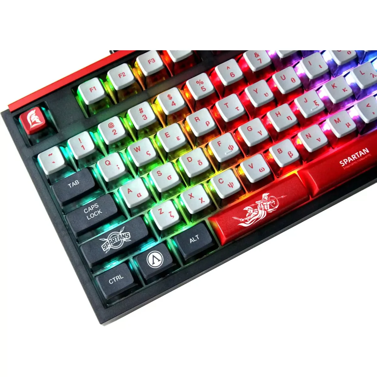 SKYLOONG GK87 PRO Lite RGB Gaming Mechanical Keyboard - Three Mode Wireless,Bluetooth & Wired - Gateron Red Switch - Hot Swappable (Spartan)
