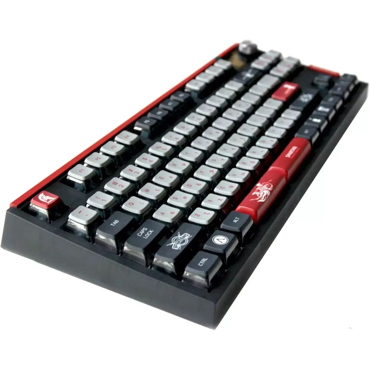 SKYLOONG GK87 PRO Lite RGB Gaming Mechanical Keyboard - Three Mode Wireless,Bluetooth & Wired - Gateron Red Switch - Hot Swappable (Spartan)