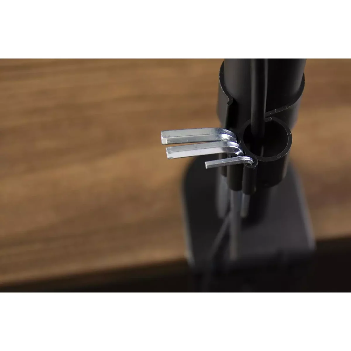 Single Monitor Desk Mount Stand with Double Center Arm Joint, Holds up to 10Kg with VESA 75x75mm or 100x100mm