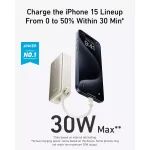 Anker Nano Power Bank, 10,000mAh Portable Charger with Built-in USB-C Cable, 30W Recharging, 30W Max Output with 1 USB-C, 1 USB-A