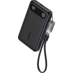 Anker Power Bank, 10,000mAh Portable Charger with Built-in USB-C Cable and Lanyard, 22.5W Max Output with 2 USB-C and 1 USB-A Port