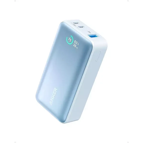 Anker Power Bank 10,000mAh, Power IQ 3.0 Portable Charger with PD 30W Max Output (Blue)