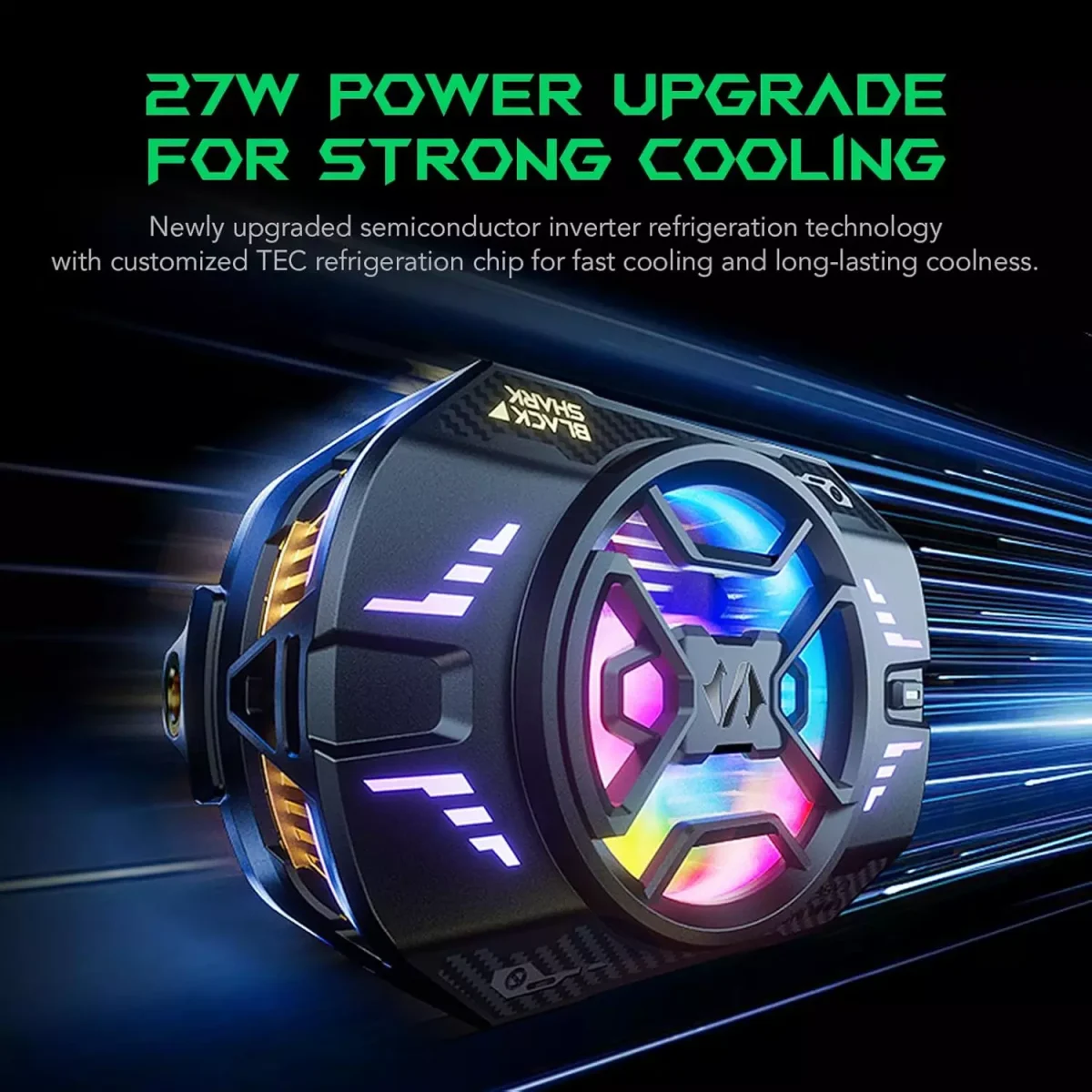 Black Shark FunCooler 4 Pro Phone Cooler Fan 27W Portable Radiator for Smartphone