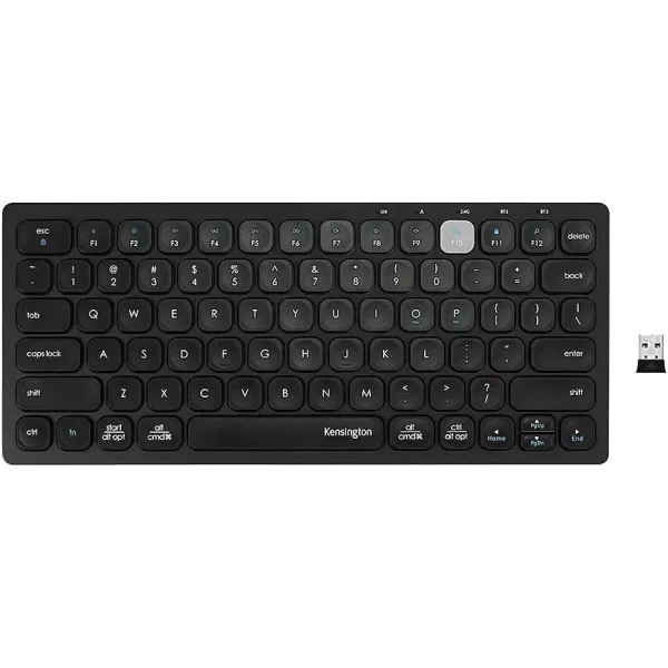 Kensington K75502AB Multi-Device Wireless, Bluetooth Compact Keyboard (Black)