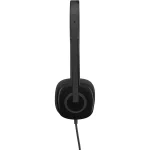 Logitech H151 Headset, Analog Stereo Headphones with Rotating Noise-Cancelling Microphone
