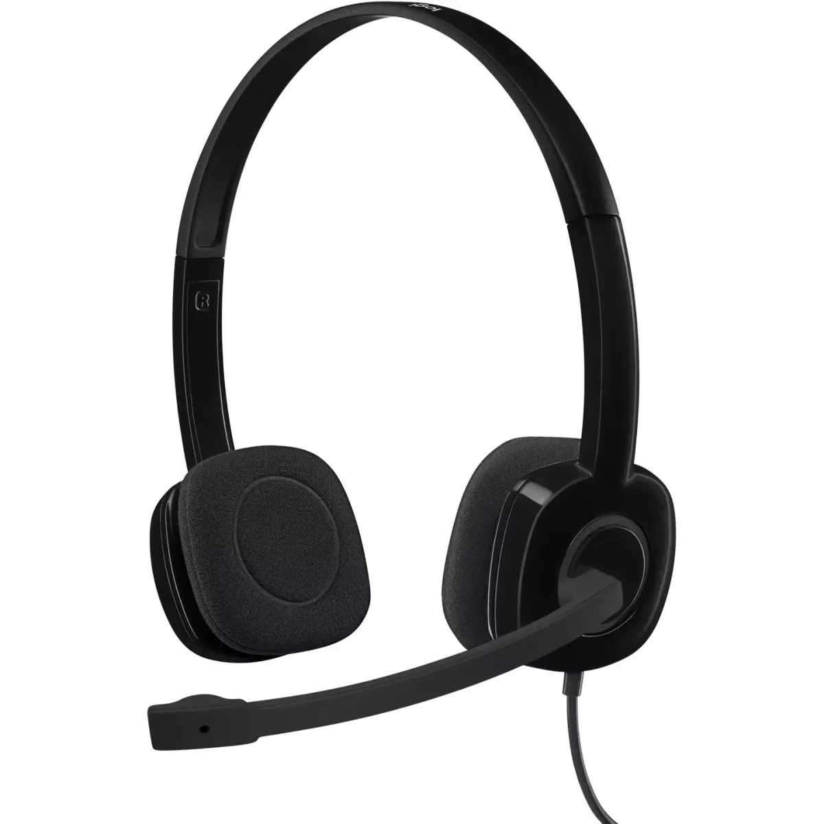 Logitech H151 Headset, Analog Stereo Headphones with Rotating Noise-Cancelling Microphone