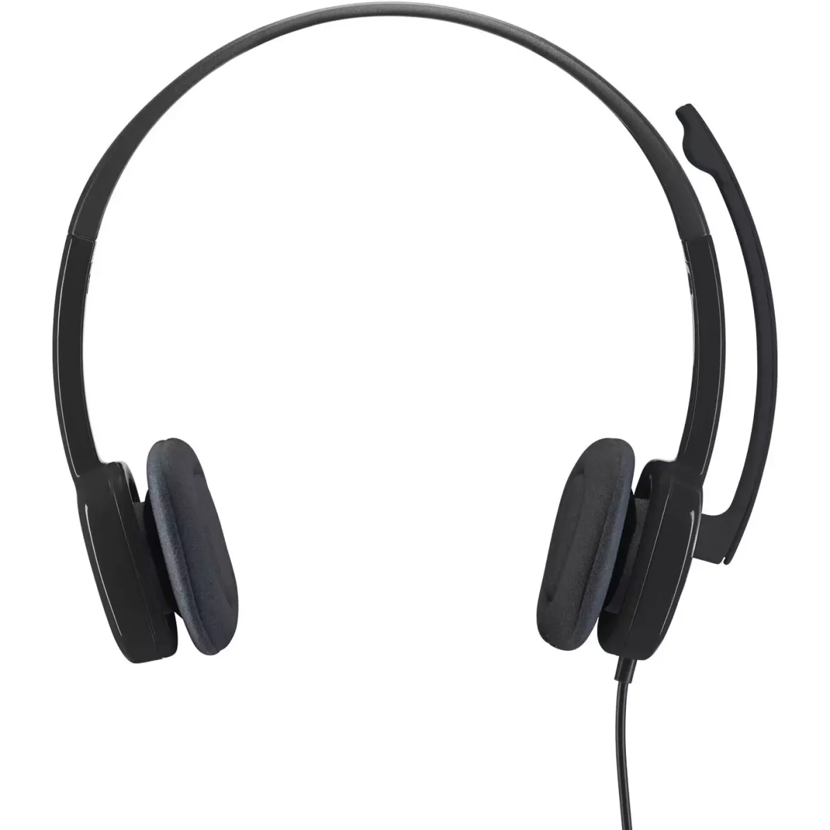 Logitech H151 Headset, Analog Stereo Headphones with Rotating Noise-Cancelling Microphone