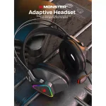 MONSTER AIRMARS N3S Gaming Headset - 7.1 Surround Sound - ENC Microphone - 53MM Drivers
