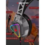 MONSTER AIRMARS N3S Gaming Headset - 7.1 Surround Sound - ENC Microphone - 53MM Drivers