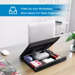 Mesh Metal Adjustable Laptop Stand for Desk, Fits Up to 15.6 inch Notebook, Mesh Ventilated Laptop Cooling Stand with 8 Tilt Levels