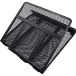 Mesh Metal Adjustable Laptop Stand for Desk, Fits Up to 15.6 inch Notebook, Mesh Ventilated Laptop Cooling Stand with 8 Tilt Levels