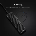 ORICO M.2 NGFF SATA B+MB Key SSD Enclosure USB 3.1 Type C 5Gbps External Solid State Enclosure Adapter for 2280226022422230 M.2 SSD 4TB Max, NOT Supoort PCIe NVMe