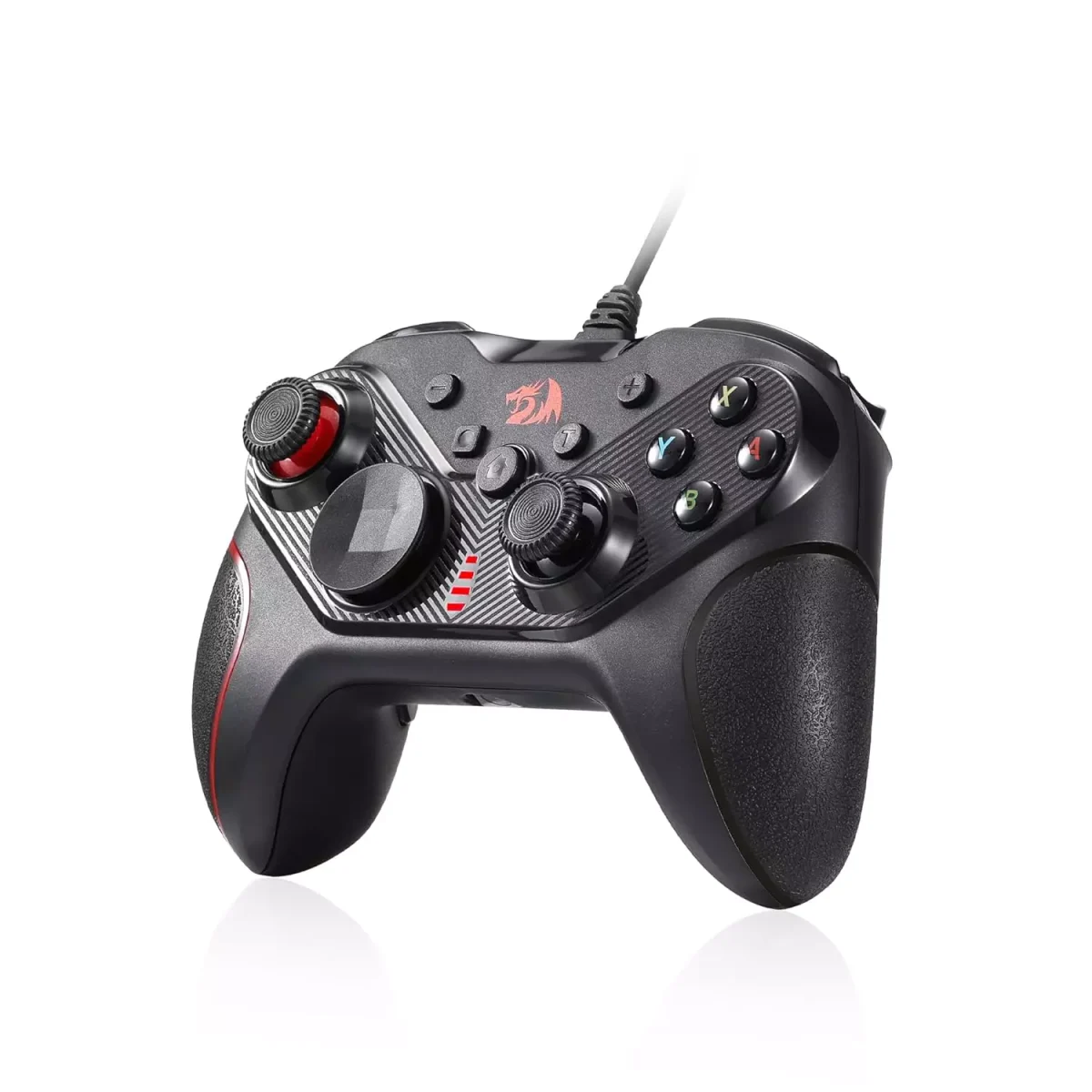 Redragon G710 RIFT Wired Gaming Controller - Dual Vibration Motors, Rapid Trigger, Ergonomic Design, 4 Programmable Keys, Customizable Macros, Adjustable Joystick Heights - Work for PC & Android & NS