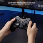 Redragon G710 RIFT Wired Gaming Controller - Dual Vibration Motors, Rapid Trigger, Ergonomic Design, 4 Programmable Keys, Customizable Macros, Adjustable Joystick Heights - Work for PC & Android & NS