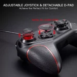 Redragon G710 RIFT Wired Gaming Controller - Dual Vibration Motors, Rapid Trigger, Ergonomic Design, 4 Programmable Keys, Customizable Macros, Adjustable Joystick Heights - Work for PC & Android & NS